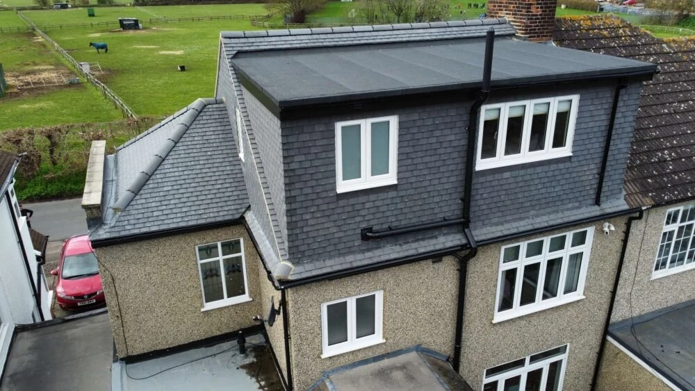 Rear dormer loft conversion on a terraced property