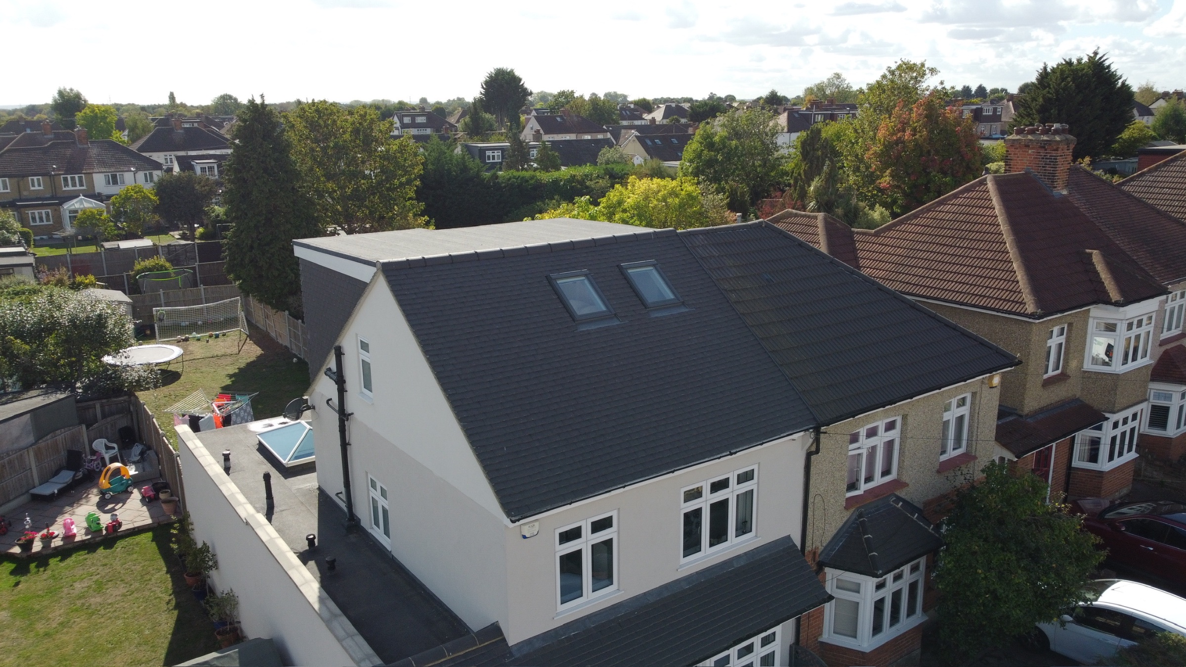 Hip to gable & L shape dormer - Upminster 